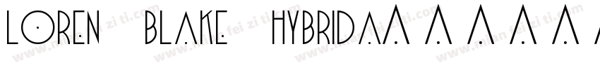 loren blake hybrida字体转换